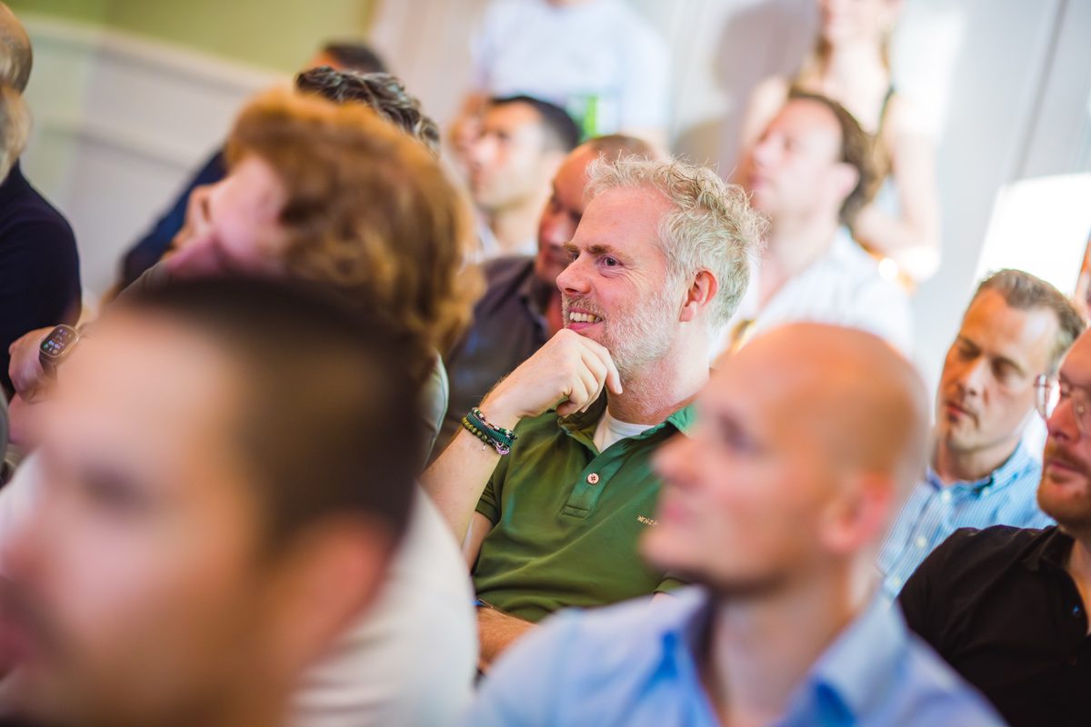 Publiek tijdens de presentatie