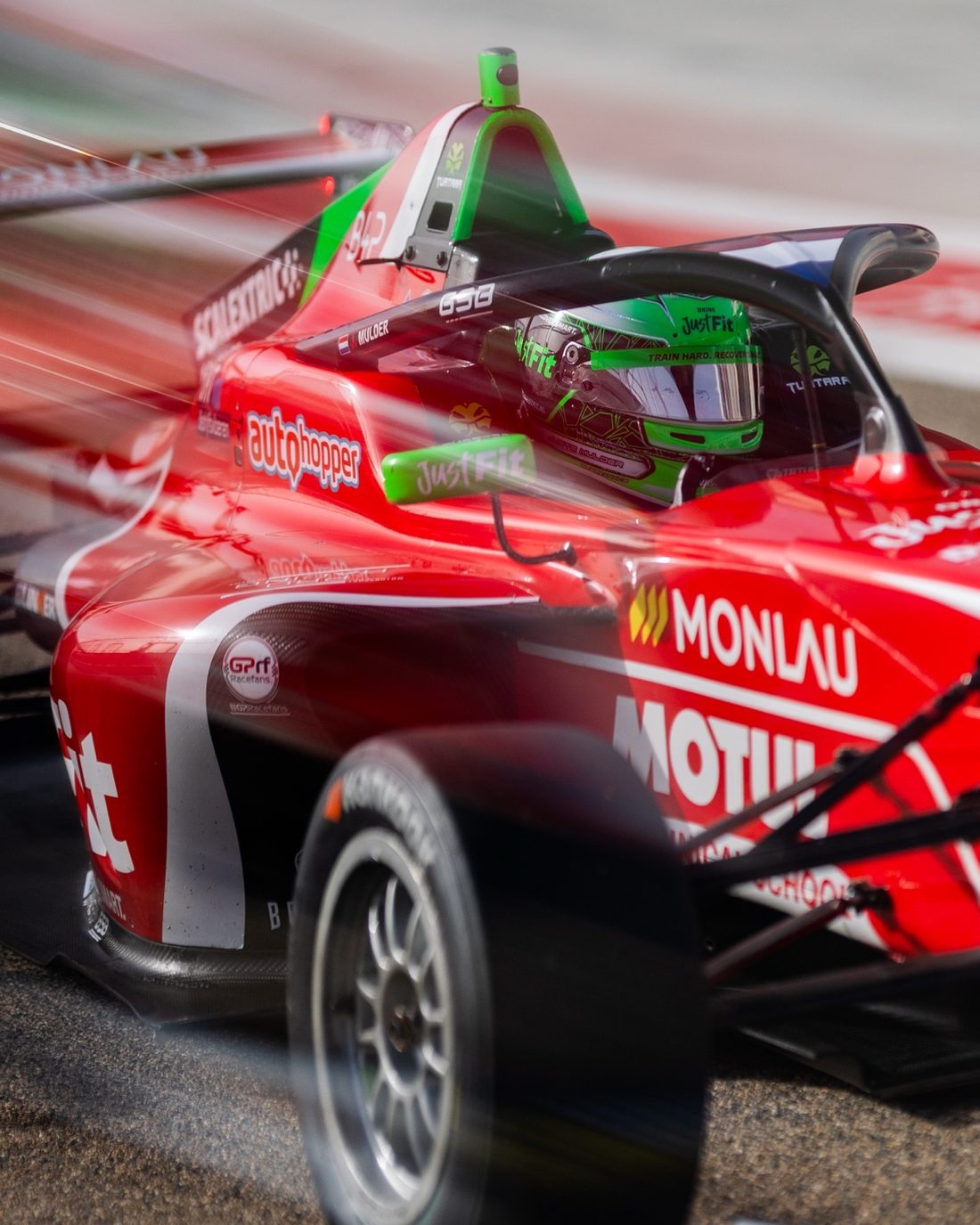 Juste Mulder op het circuit
